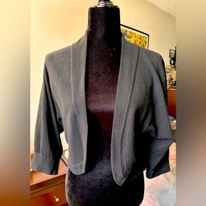 Cashmere Shirtsleeve  Sweater, L